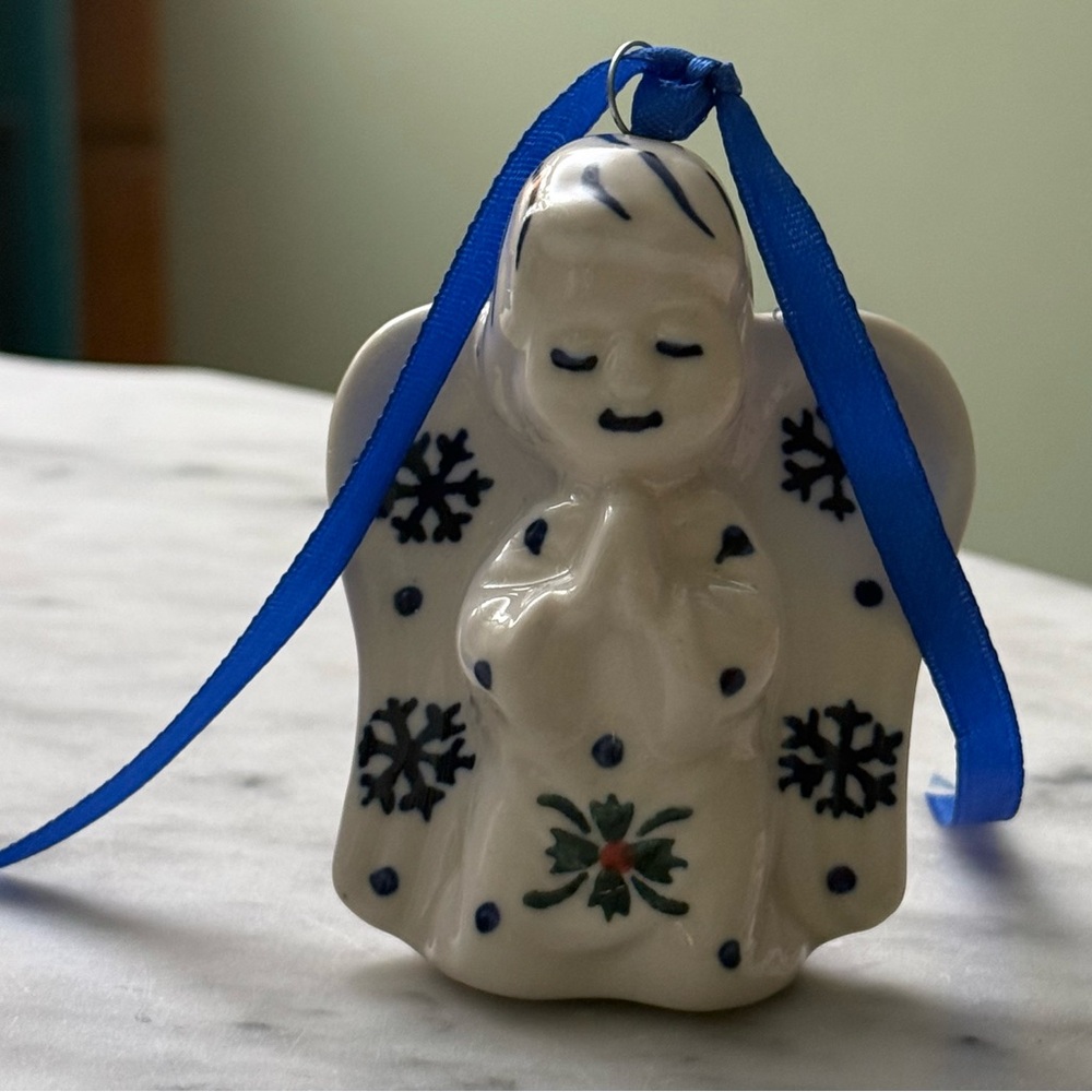 Boleslawiec Polish pottery Christmas Angel New